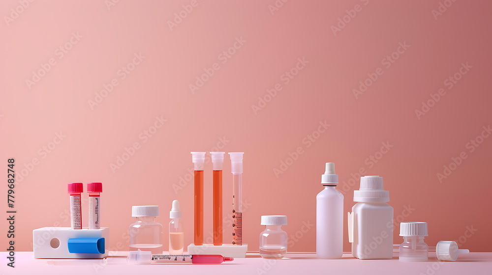 COVID testing kit, minimal wallpaper, essential equipment for life safety COVID testing kit, minimal wallpaper, essential equipment for life safety
