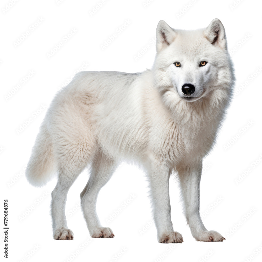arctic wolf isolated on transparent background cutout arctic wolf isolated on transparent background cutout