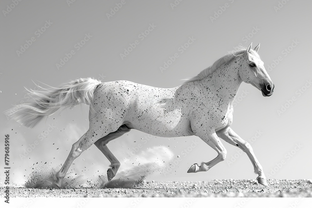 horse isolated on white horse isolated on white