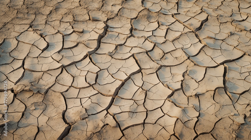 Photograph of drought land, dry cracked clay, salt ground Photograph of drought land, dry cracked clay, salt ground