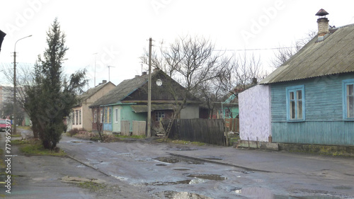 Innenstadt von Pinsk, Weißrussland, Januar 2014