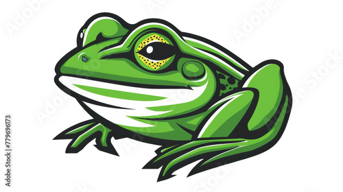 Dynamic Frog Esports Logo vector on transparent background.