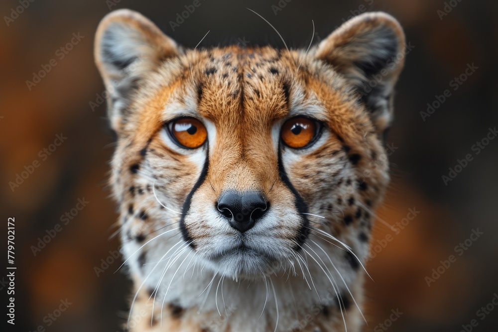 An intriguing composition with only the perked ears of a concealed wild cat showing, evoking mystery and the allure of the unseen An intriguing composition with only the perked ears of a concealed wild cat showing, evoking mystery and the allure of the unseen