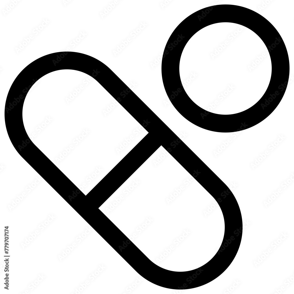 Medication. Editable stroke vector icon. Medication. Editable stroke vector icon.