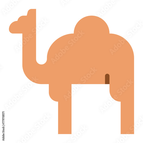 Dromedary flat icon