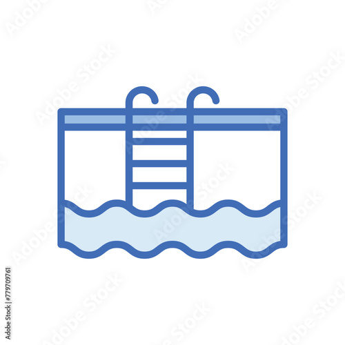 Swimming Poo vector iconl photo