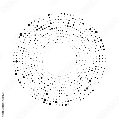 Circle halftone dotted background