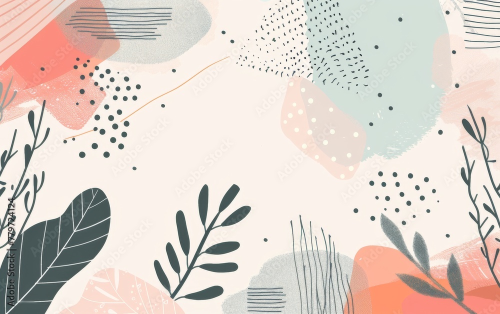 Hand drawn style minimal background Hand drawn style minimal background