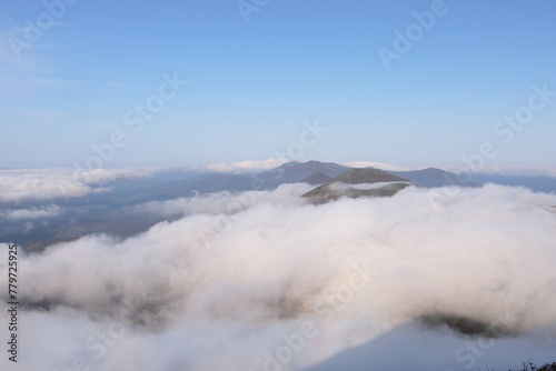 秋のニセコアンヌプリから見えた雲海