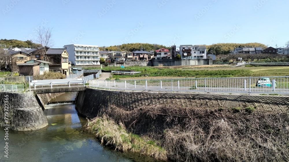 Countryside landscape, Kyoto, Japan. This is a typical rural landscape in Japan. Countryside landscape, Kyoto, Japan. This is a typical rural landscape in Japan.