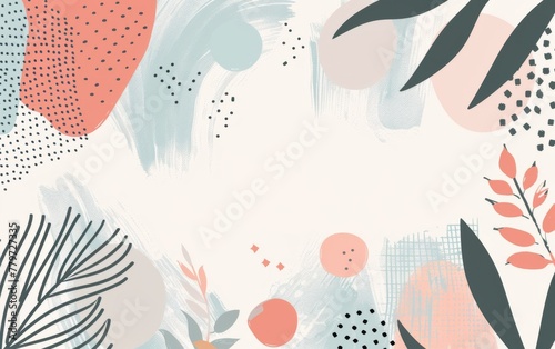 Hand drawn style minimal background 