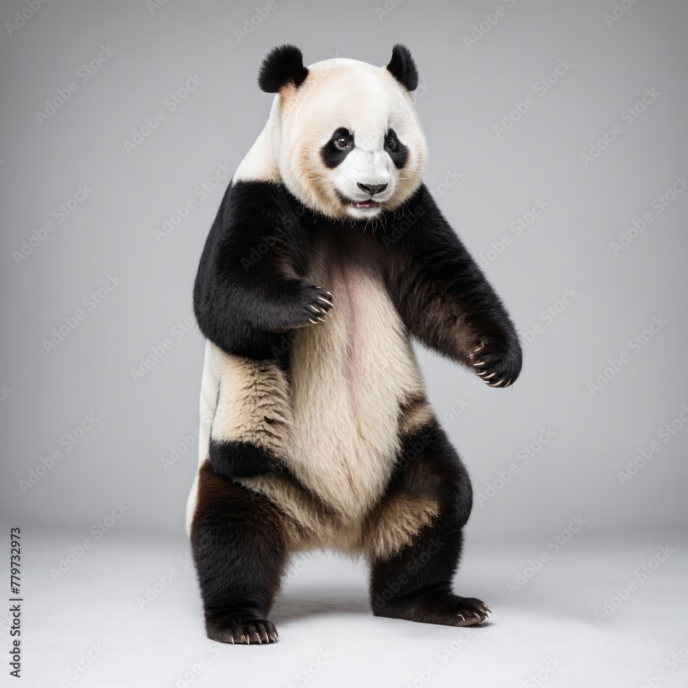 Panda isolated on a white background Panda isolated on a white background
