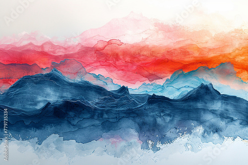 Soft gradient background with flowing watercolor brushstrokes, infusing your presentation with a sense of fluidity and grace. © David