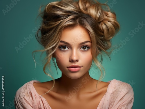 Woman With a Messy Bun in Her Hair