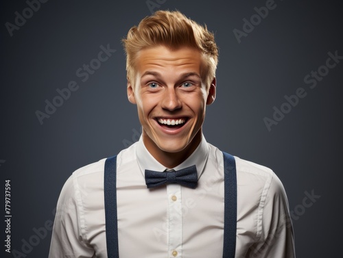 Man in Vest Smiling for a Picture