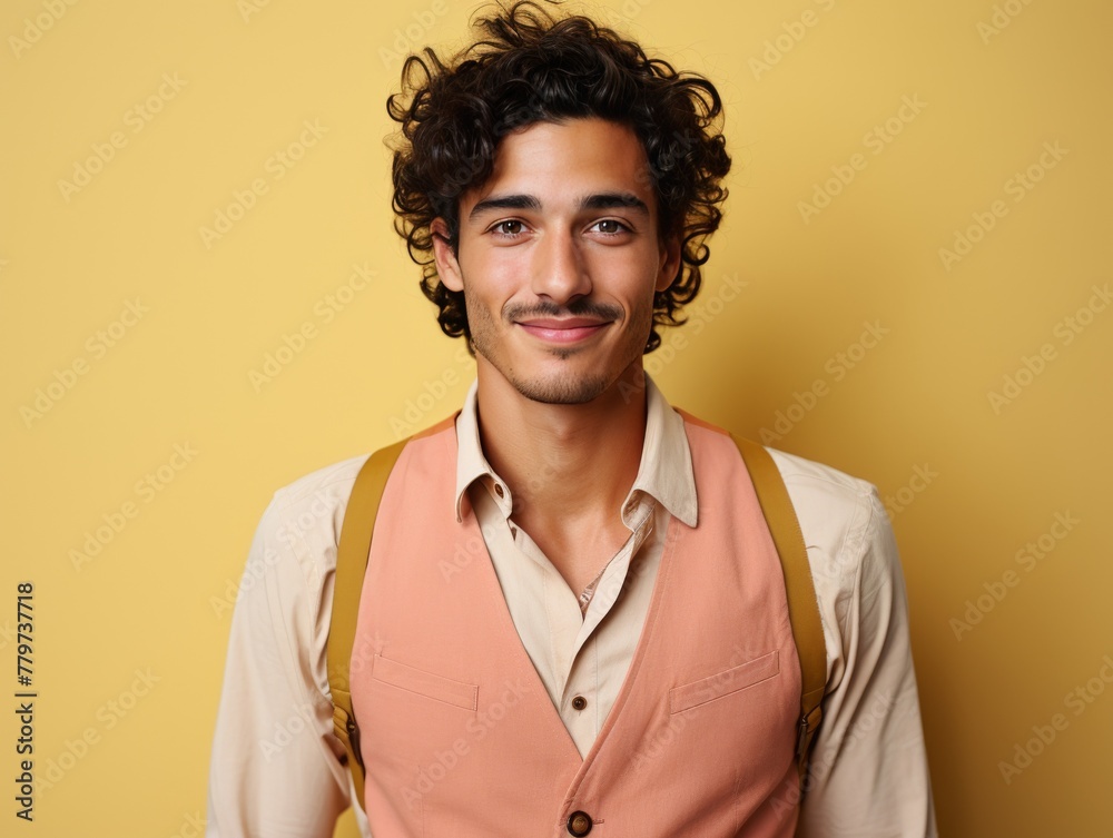 Man in Vest Smiling for a Picture Man in Vest Smiling for a Picture