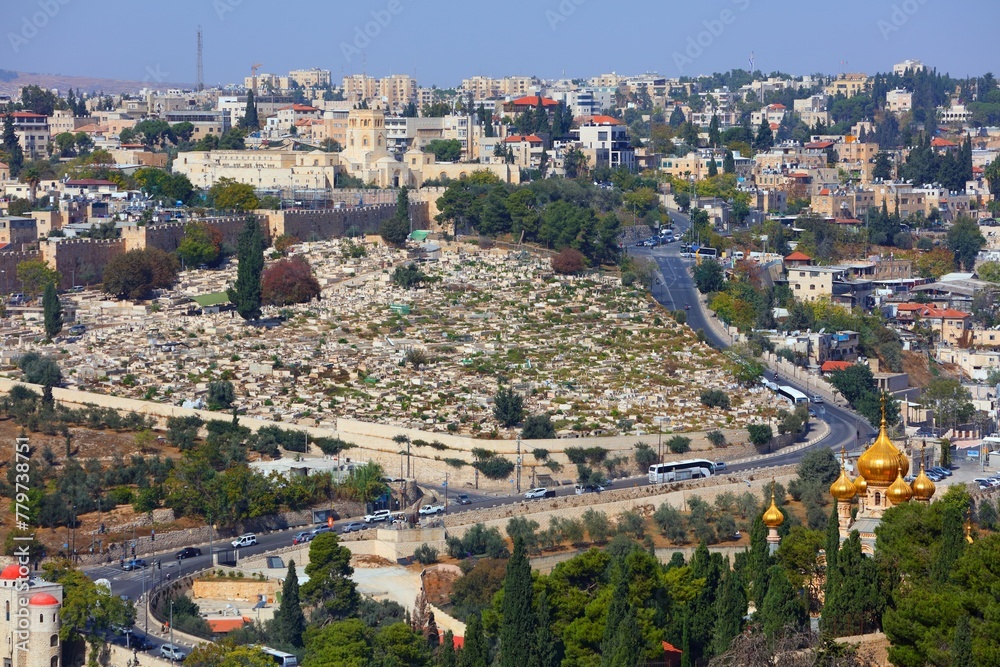 Yeusefiya Cemetery in Jerusalem, Israel