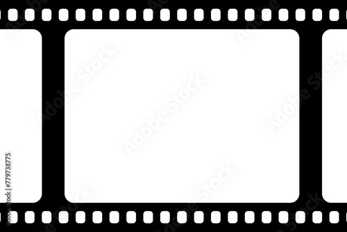 Film strip frame background illustration