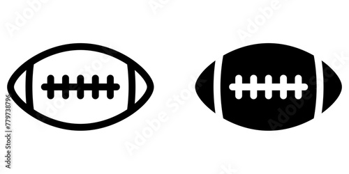 American football ball icon symbol