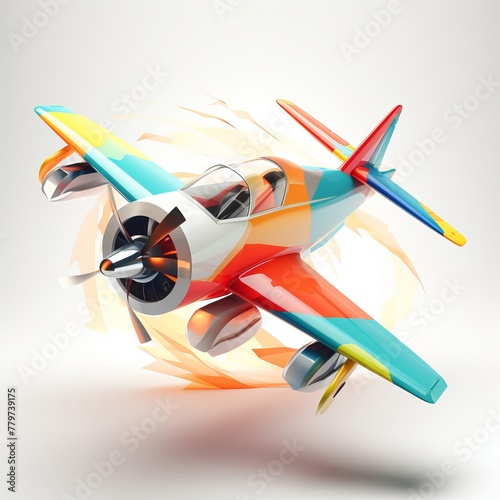 Envisioning the adrenaline-rush of a fighter plane soaring through the air with unparalleled speed    low poly photo