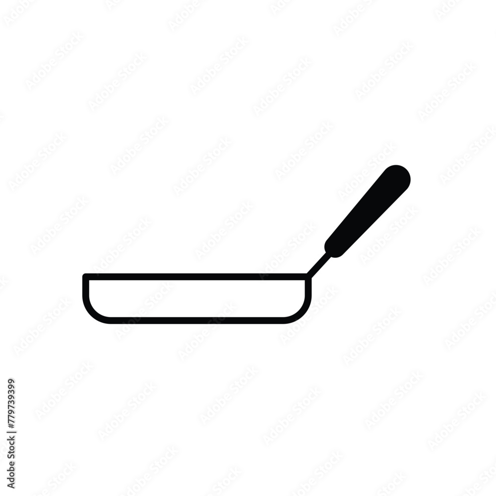 Frying Pan vector icon Frying Pan vector icon