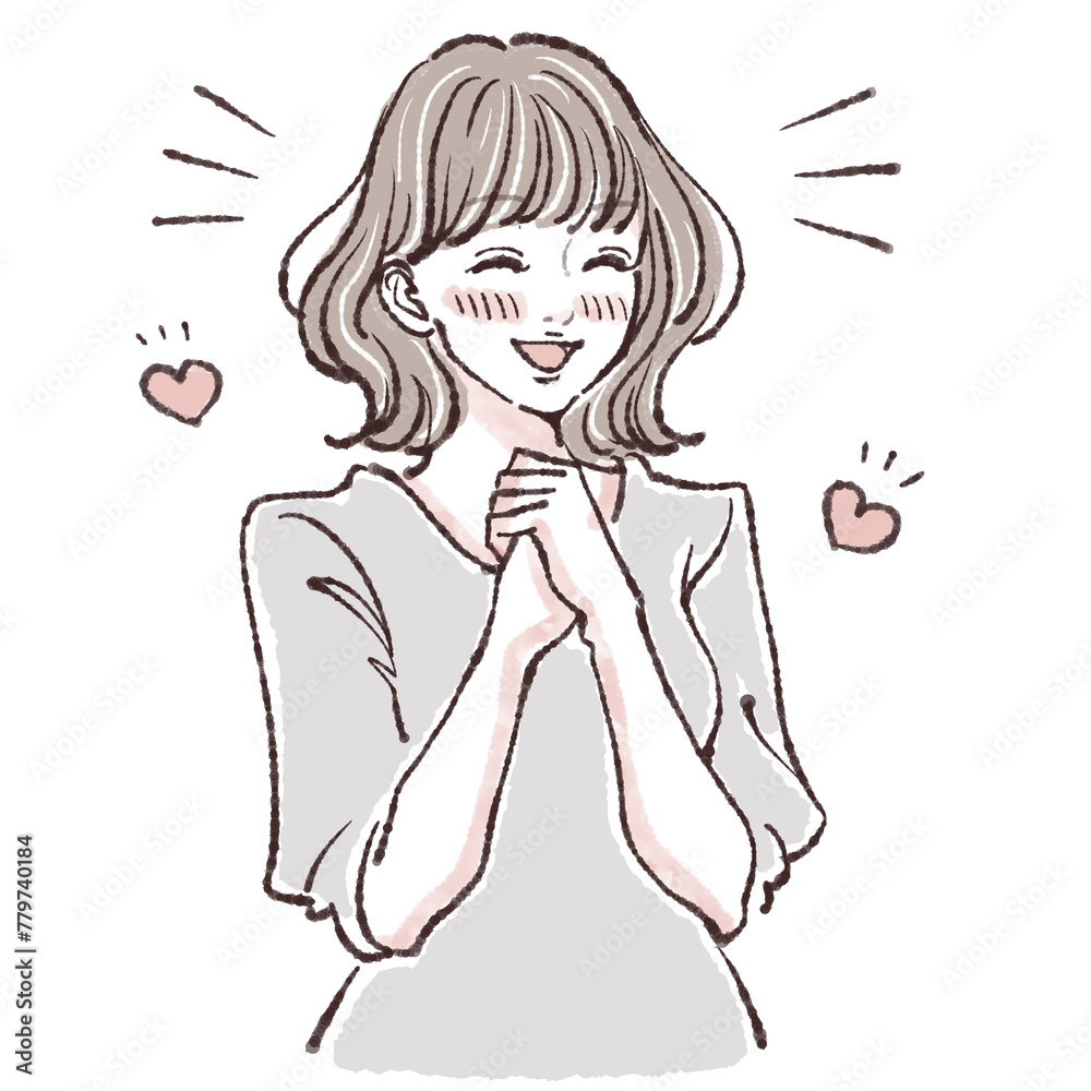 女性・女の子のイラスト素材 女性・女の子のイラスト素材