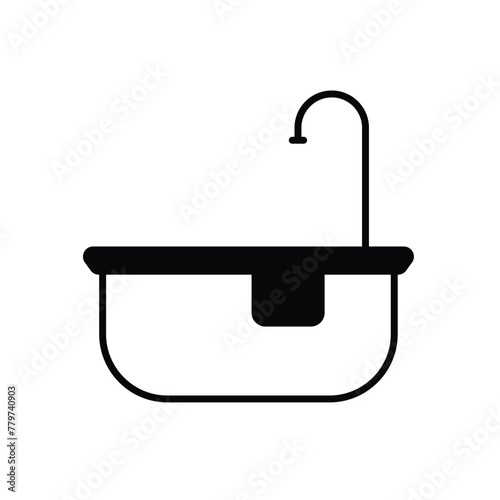 Bathtub vector icon