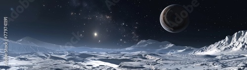 Discover the icy and starlit realms of Ganymede in a breathtaking virtual expedition