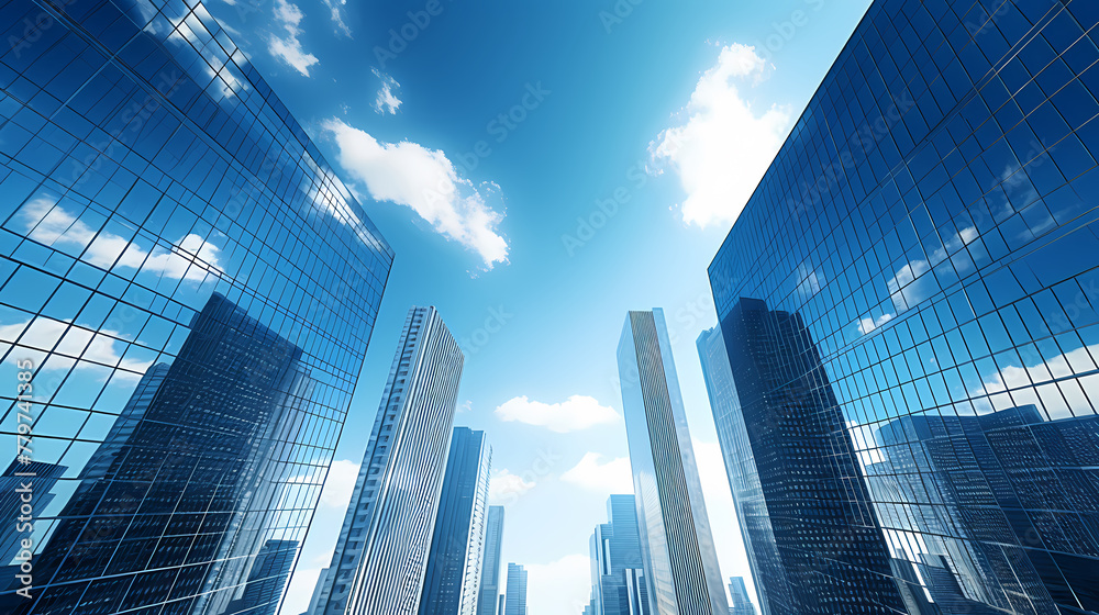 skyscrapers in city skyscrapers in city
