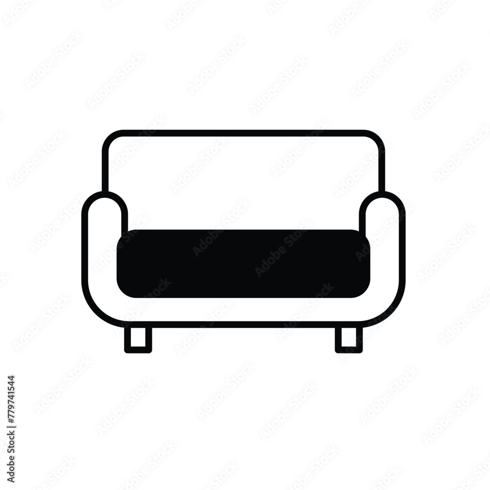 Sofa vector icon Sofa vector icon