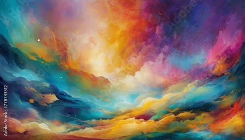 This dreamscape art features a surreal blend of clouds and colors, evoking a celestial atmosphere that's both peaceful and stirring for imaginative themes.. AI Generation