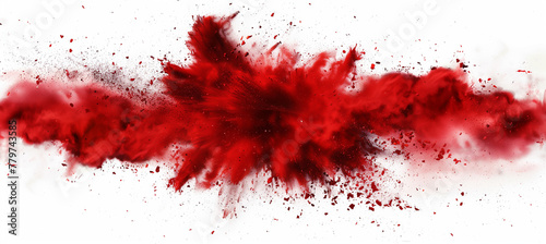 red paint splashes