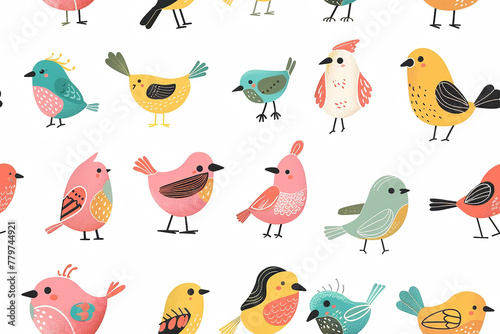 A colorful collection of birds with different colors and patterns © BetterPhoto