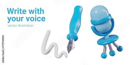 Write with your voice. Text generation service, automatic creation of subtitles