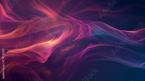 A purple and blue swirl of light with a red line in the middle