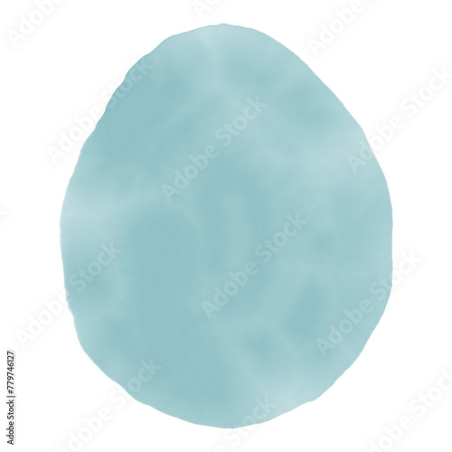 Hand drawn watercolor egg. Easter illustration, decorative element