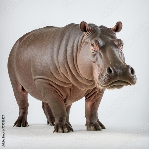 Hippopotamus isolated on a white background