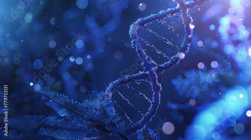 Biogenetic helix ascending in a deep blue realm