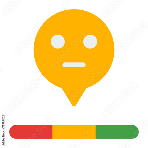 Satisfaction Scale flat icon