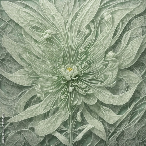 abstract background with flowers