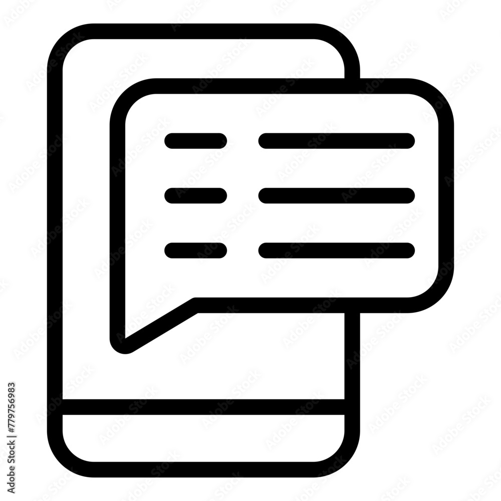 Phone Survey line icon Phone Survey line icon