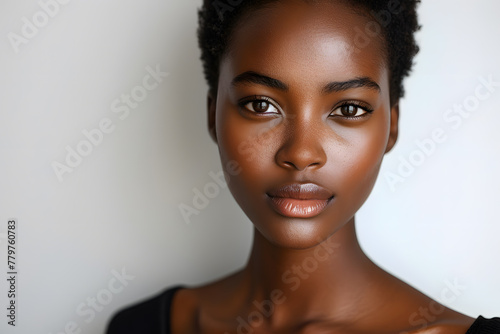 
Imagine
4d




Photo portrait of a beautiful African woman with short hair, isolated on white background