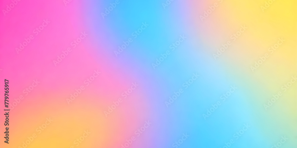 An abstract composition depicting a vibrant and colorful rainbow spectrum, captured in a blurred effect