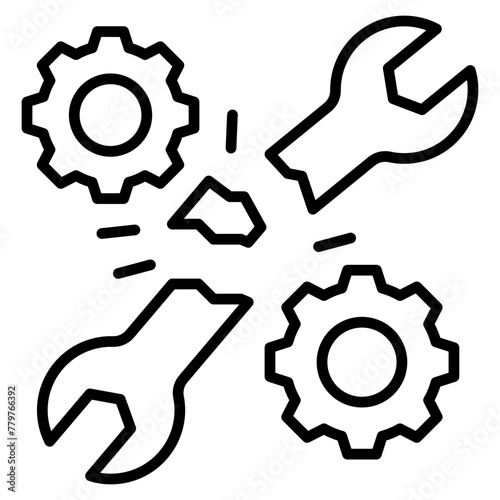 Breakdown Icon Element For Design