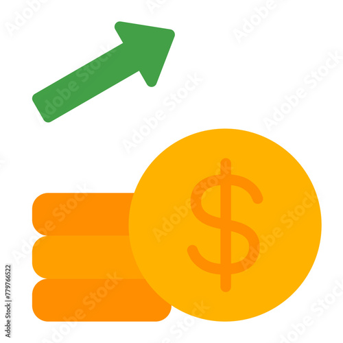 Interest Rate flat icon