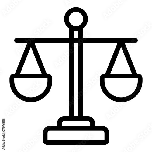 Balance line icon