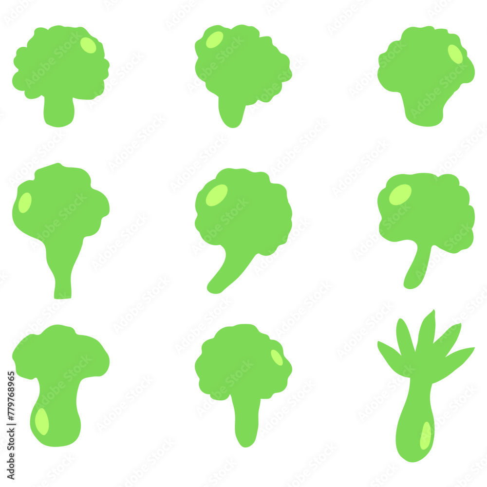 Simple vegetable icon set. Healty food flat design Simple vegetable icon set. Healty food flat design
