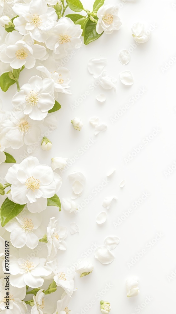 Fototapeta premium Plant flower border materials