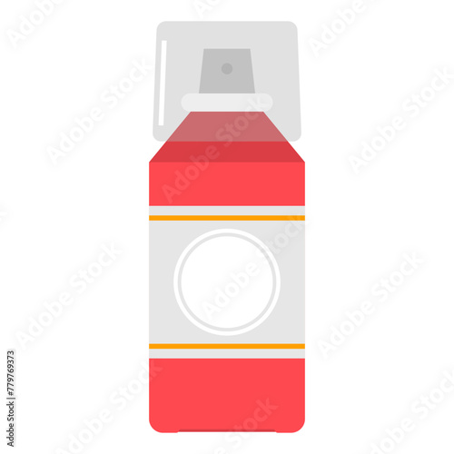 Deodorant spray vector cartoon illustration isolated on a white background. © Roi_and_Roi