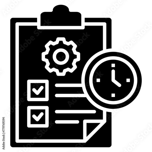 Operational Plan Icon Element For Design